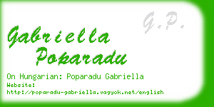 gabriella poparadu business card